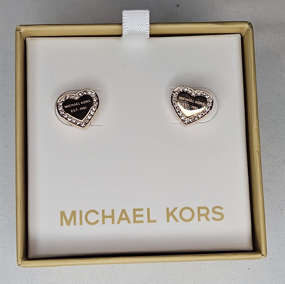 Michael Kors heart earrings